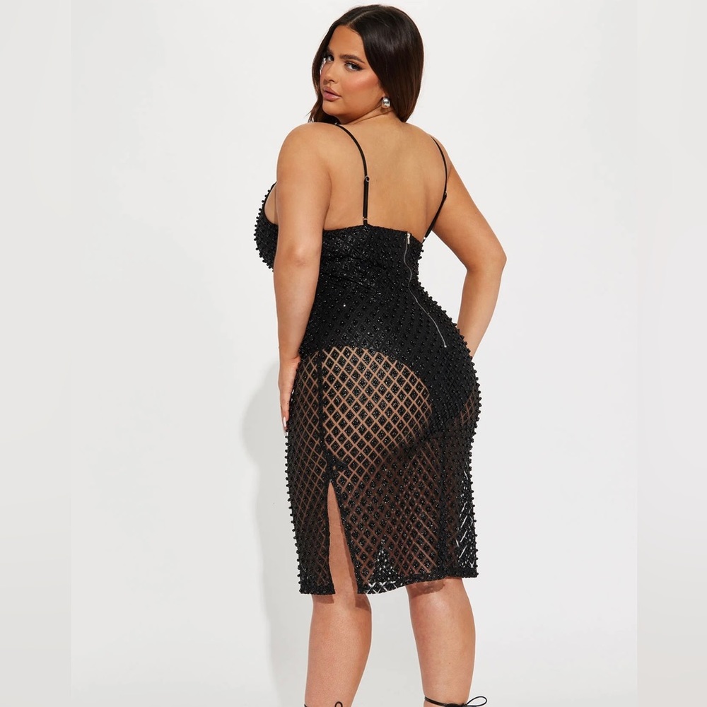 Stephanie Embellished Midi Dress